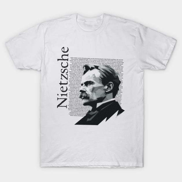 Friedrich Nietzsche T-Shirt by WickedAngel